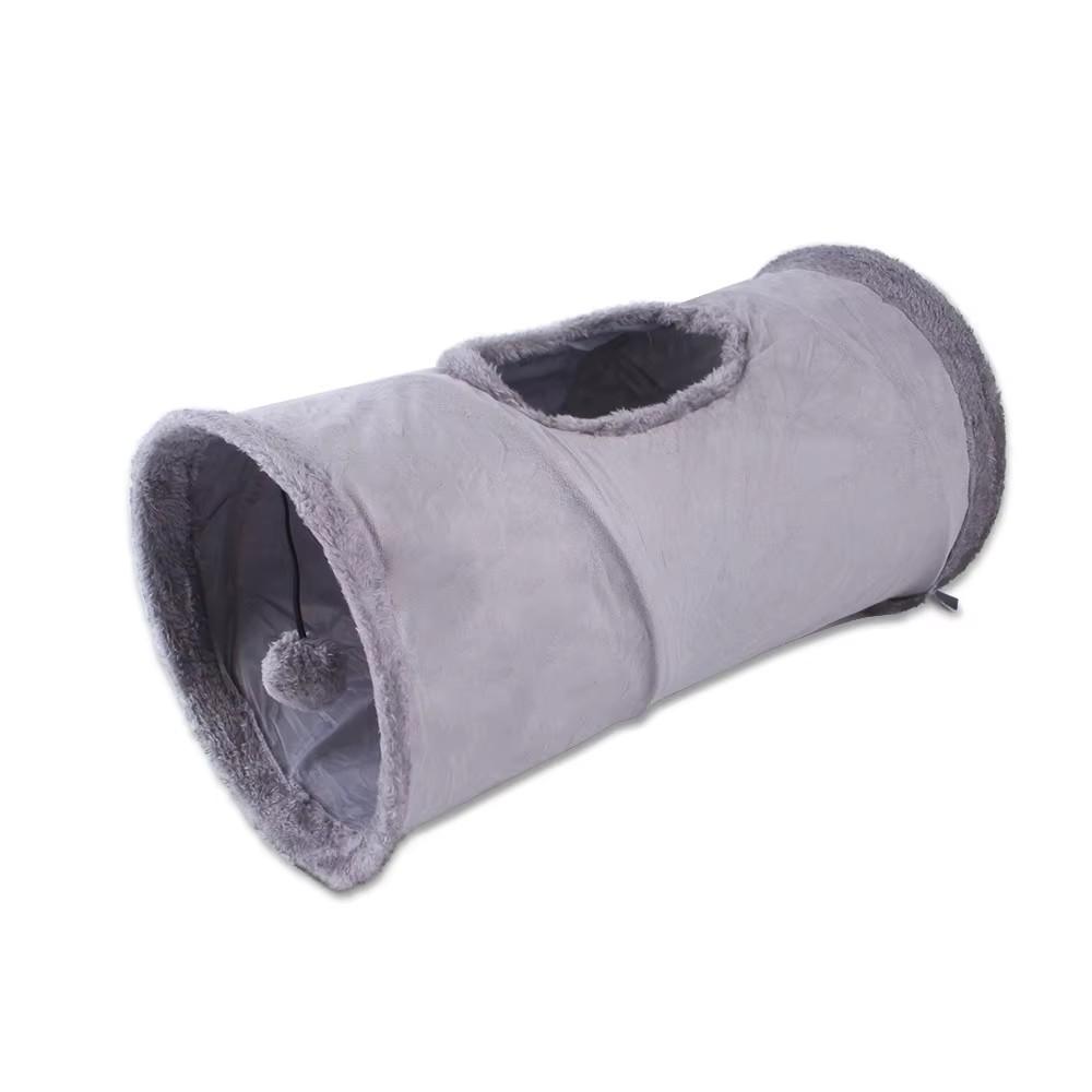 

Collapsible Cat Winter Suede Tunnel for Puppy Rabbit Kitten Play Chase Hide Tunnel,Interactive Bedding Toy in 2 ways 3 ways
