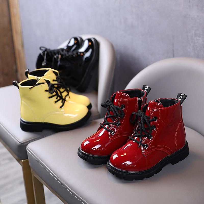 Botas de charol para niños con cordones de charol comprar a buen precio —  entrega gratuita, reseñas reales con fotos — Joom