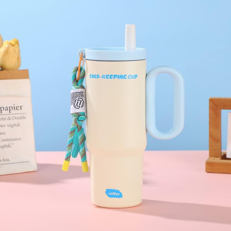316 Stainless Steel Insulated Travel Mug With Handle 710ml Large Capacity Car Cup Office Outdoor Home Use