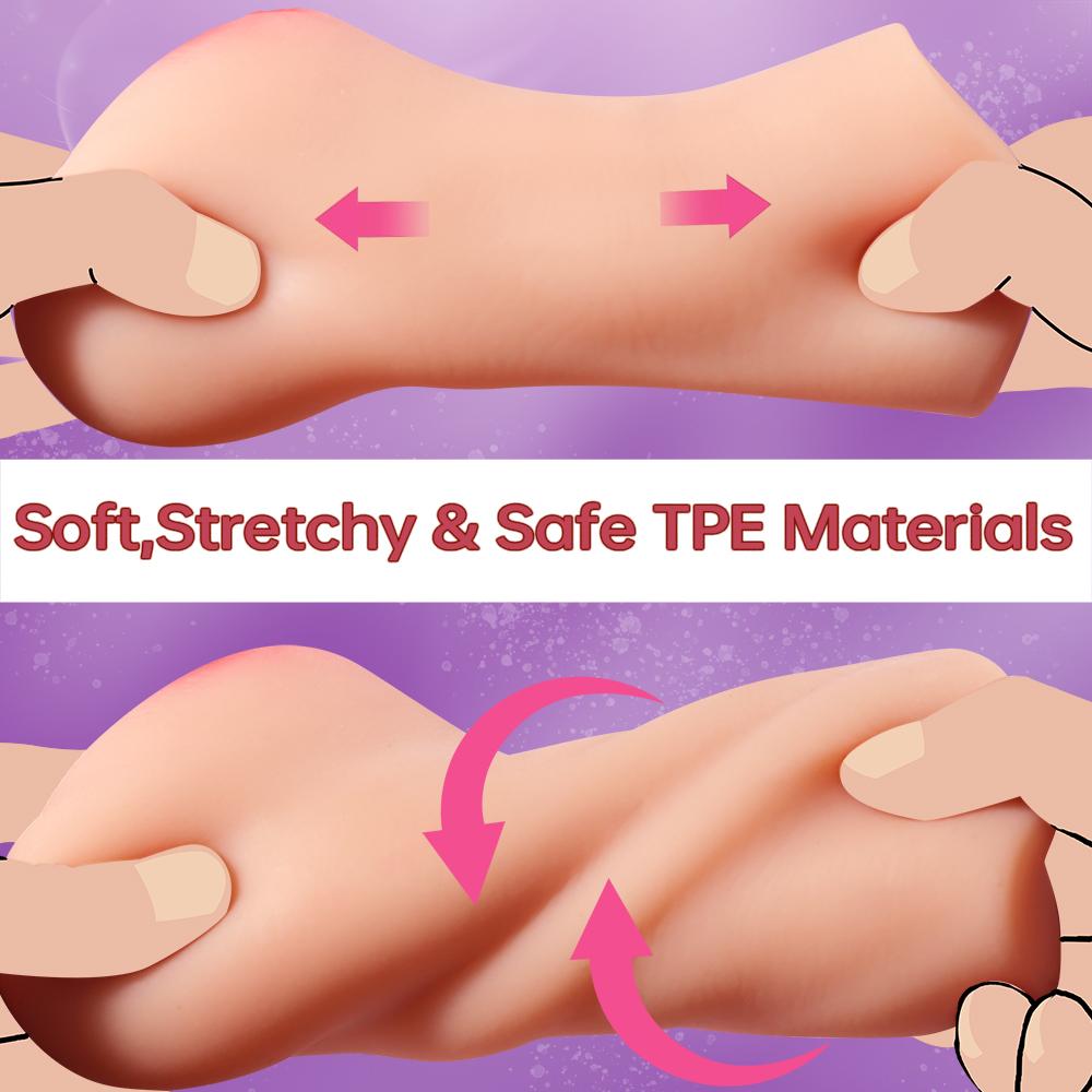 Realistic Male Masturbator Lifelike Pocket Pussy Storker Cup Sex Toys for Men