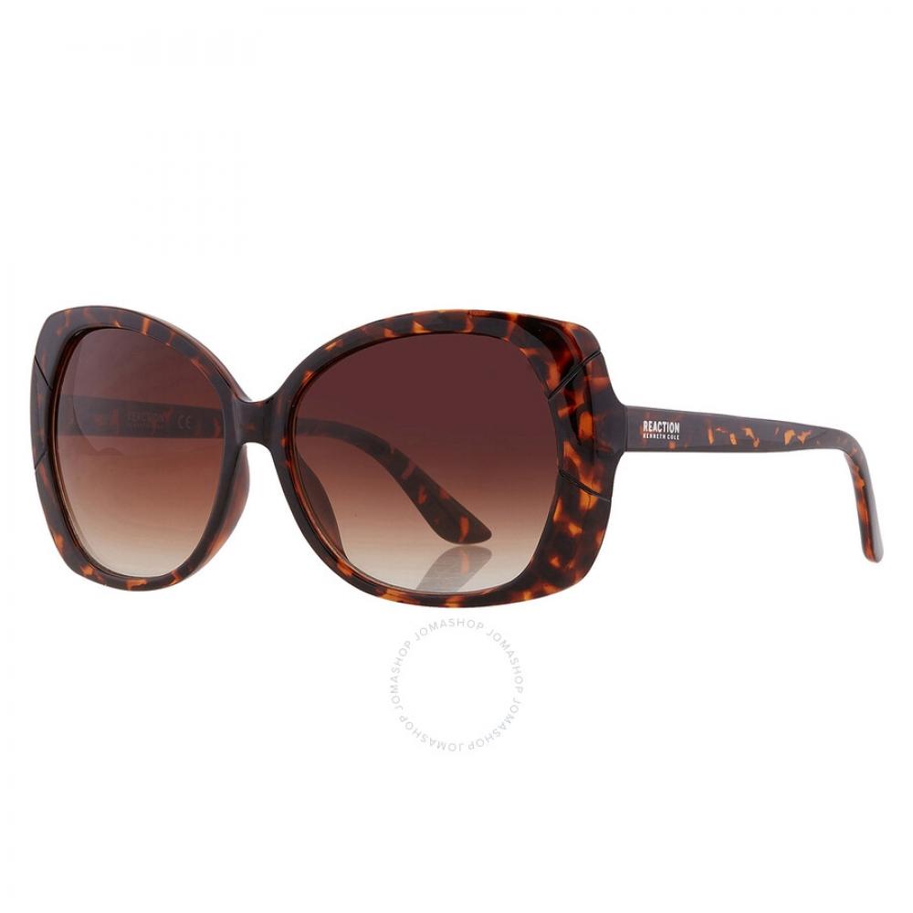 Kenneth Cole Reaction Oversized Sunglasses - Dark Havana/Gradient Brown - NWT Buy Kenneth Cole Reaction Gradient Brown Oversized Ladies  main image 3