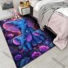Neon Fantasy Three Elephants Carpet for Living Room Bedroom Bedside Floor Mat Sofa Table Area Rugs Home Decor Large Size