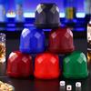 1 Set Dice Cup with Base 5 Dot Dice Heavy Duty Manual Shaker Cup Adults Family Night Bar Party Gambling Drinking Board Game Casino Equipment