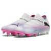 New PUMA Future 7 Ultimate FG/AG Soccer Cleats 'White Pink Black' 107599-01