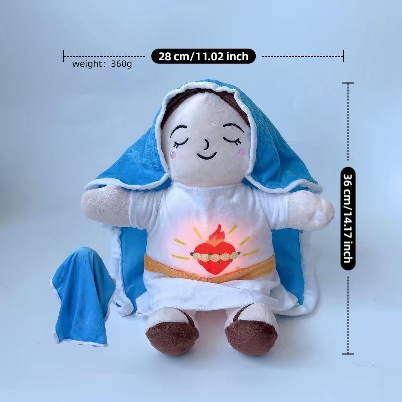 New Soothing Breathing Yeah Plush Doll Ornaments Four-gear Adjustment Children Music Sleep Companion Christmas Toy Gifts girl Cuddly Stuffed Fluffy