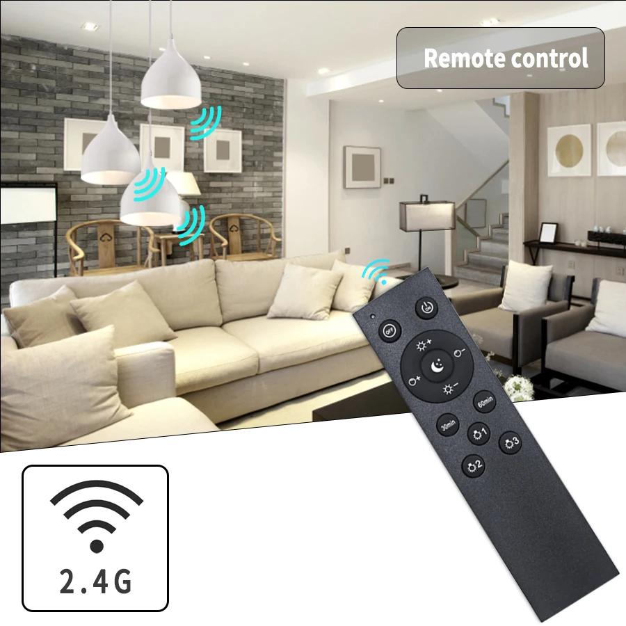 

Светодиодная лампа E27 12 Вт 2,4 ГГц с дистанционным управлением RF 2700-6500 К, регулируемая яркость, светодиодная лампа для спальни, гаража, AC85-265 В