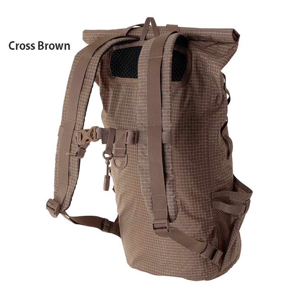 LITTLE PRESENTS Waterproof Backpack Light S20 Cross Brown B-35