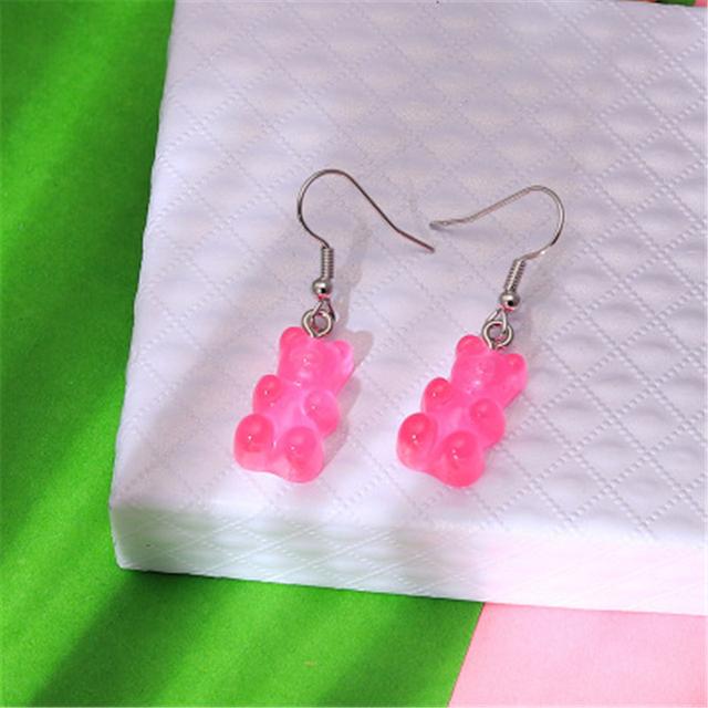 New Fashion Cute White Cloud Stud Earrings Delicate Mushroom Clouds for Women Girls Ear Jewelry Wholesale Gifts Bear