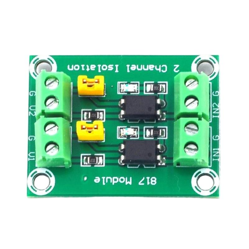 Voltages Level Shifter Isolation Board Using 817 Optocoupler Converts Low Voltages Signals to High Voltages Outputs up to 24V for Power Applications
