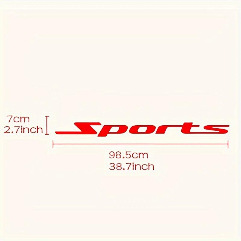 

1 шт. СПОРТИВНАЯ наклейка на автомобиль с надписью «Автомобильное переднее и заднее лобовое стекло», украшение для защиты от царапин, автомобильные аксессуары, водонепроницаемые наклейки 98.5x7CM