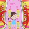 Learning to Tie Shoes Toy Wooden Dress Learning Baby Educational Toy Infant Gift