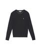 USPOLOASSN 100% Cotton Long Sleeve Round Knit_Black