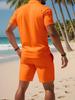 Premium Loose-Fit Versatile Short-Sleeve Polo Shirt and Shorts Summer Set