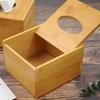 Bambus-Taschentuchbox-Halter, Aufbewahrungs-Papierbox, Taschentuchbox-Abdeckung, Auto-Holz-Servietten, Restaurant-Heimdekoration