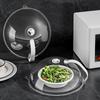 Microwave Splash Cover Heat Resistant Plastic Lid for Food Reusable Transparent Steam Vent BPA Free