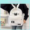 Cute Dot Pattern Nylon School Backpack With Breathable Straps For Teens And Adults