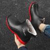 Fixed fleece short rain shoes men's non-slip, anti-wear and wear-resistant fleece to keep warm