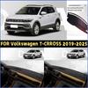 FOR Volkswagen T-CRROSS -2025 Car Dash Mat Dashmat Dashboard Mat Cover Sun Shade Dash Board Cover Carpet  Accessories