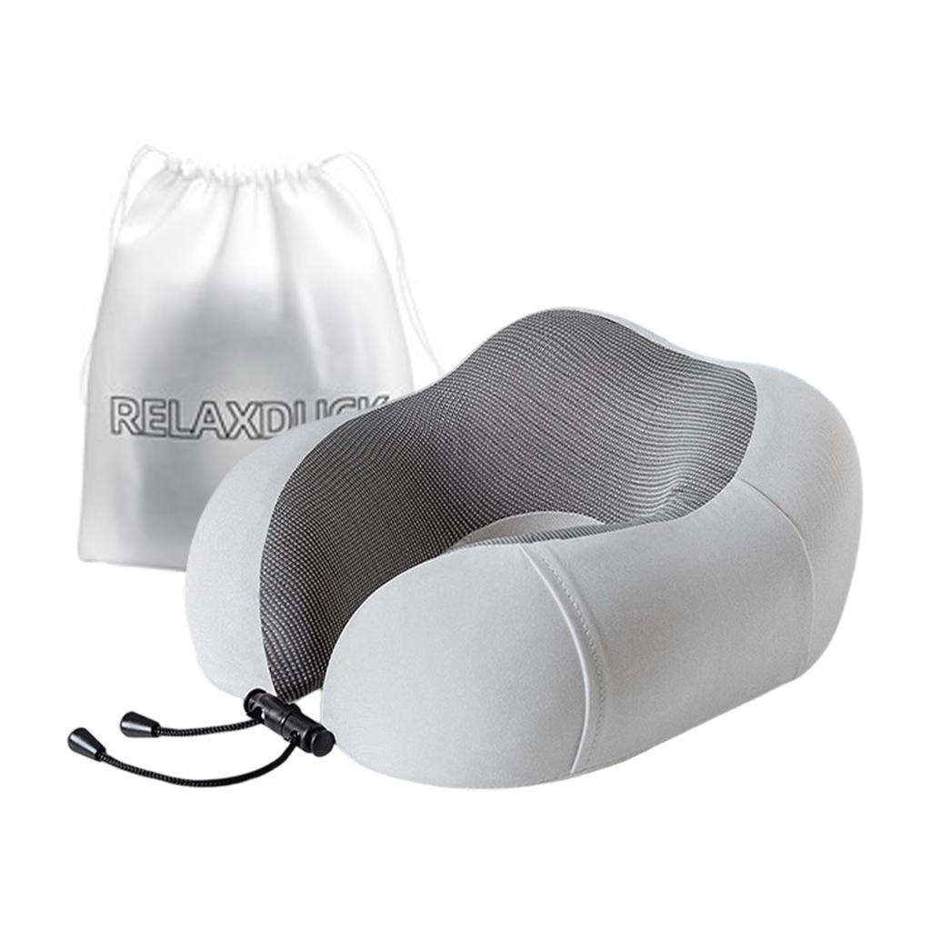 Travel Neck Pillow U Shaped Memory Foam Support Ergonomic Design Portable Lightweight Adjustable Drawstring for Comfort on Plane Train Car