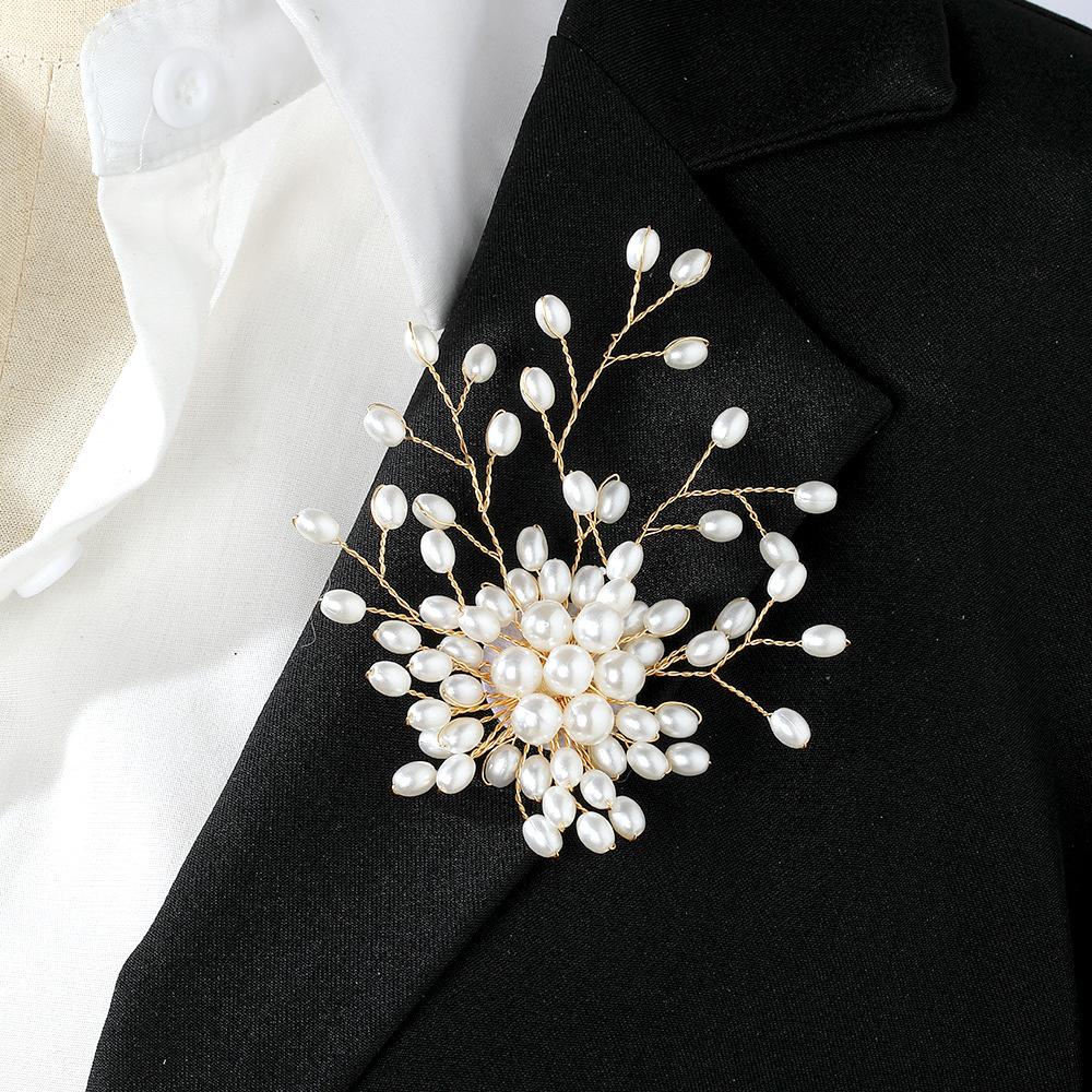 

Retro Elegant Pearl Tree Brooch, Light Luxury High-End Floral Temperament Suit Corsage Woman