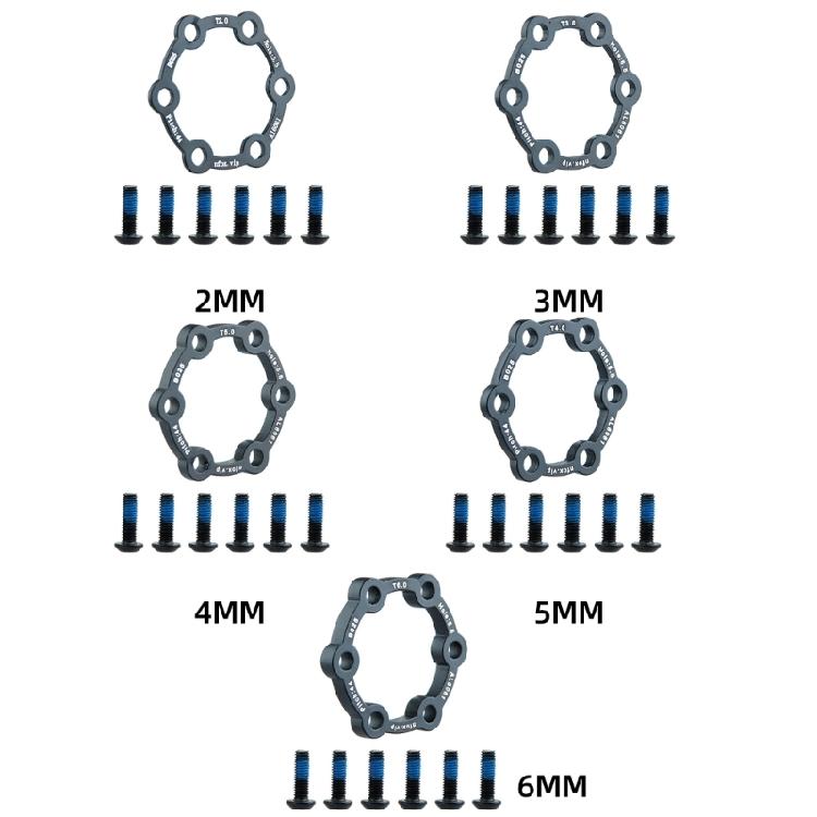 Electric Scooter Brake Disc Aluminium Alloy 6 Hole Brake Disc With 6 Screws Hub Heightening Pad Brake Accessories
