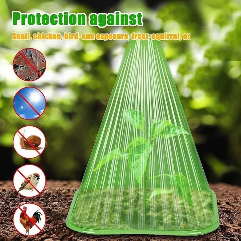 Reusable Garden Plant Cloches Cover Transparent Breathable Plant Cover Square Environmental Friendly
