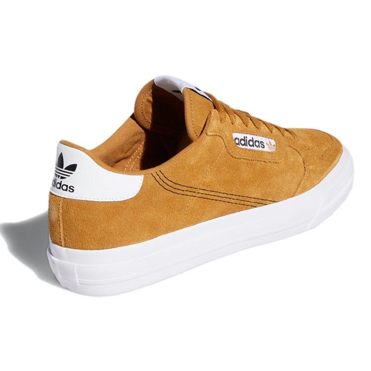 adidas Scarpe da Skate Basse Originals Continental Vulc Scamosciate Sneakers Unisex Zenzero-Giallo FV5300