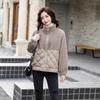 Cotton top women's short winter wear new loose fur integrated velvet cotton clothes small cotton-padded jacket women's coat