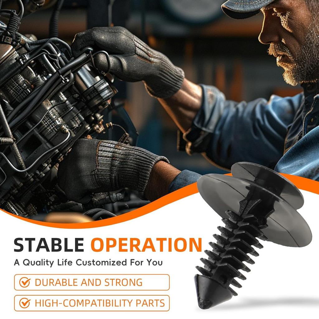 100PCS N801925-S Door Trim Panel Clips Retainers Fastener Clips For Ford F150 F250 F350 For Lincoln For Mustang For Explorer Ranger Trucks Pickups