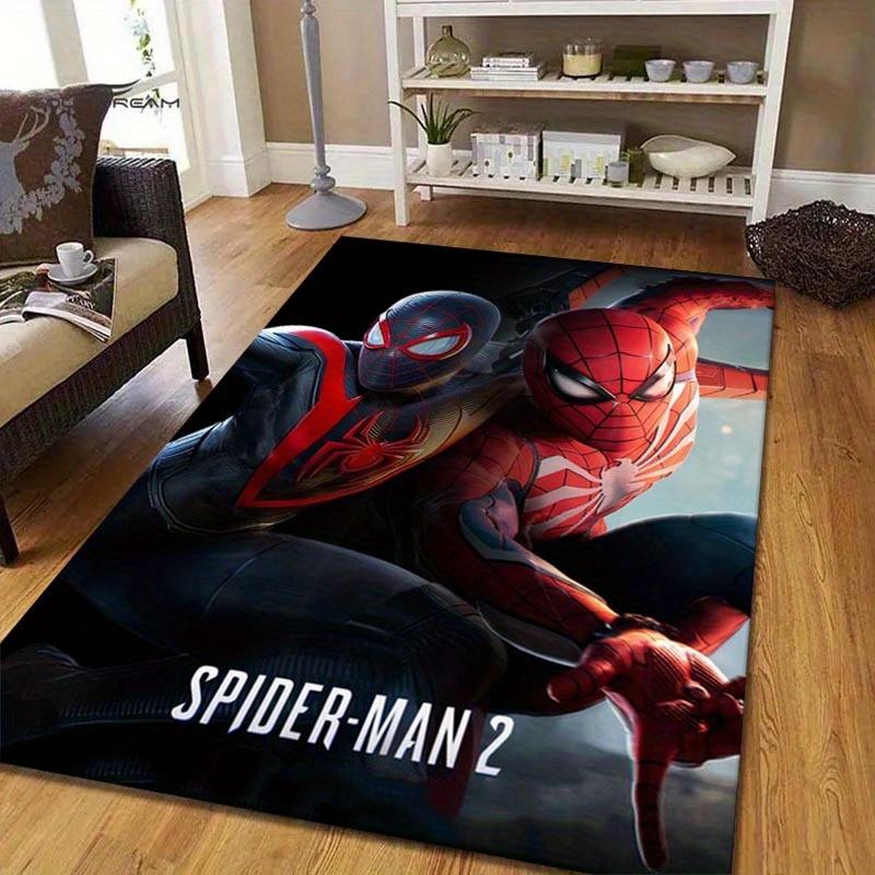 1pc Spider-Man Pattern Area Rug Soft Flannel Floor Mat for Living Room,Office,Bedroom and Carpet,Sofa Coffee Table Floor Mat