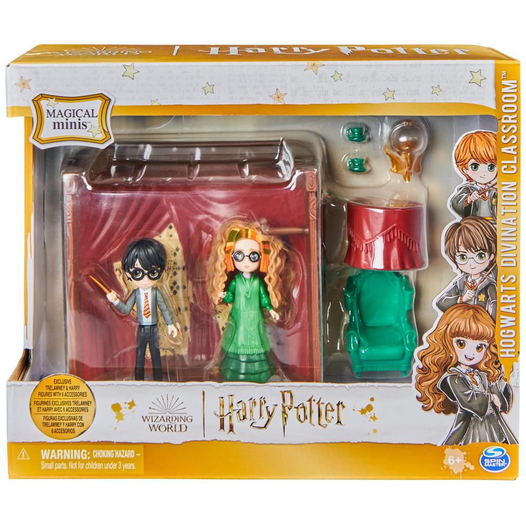Harry Magical Minis Hogwarts Divination 2 Exclusive Figures and 6 Easter Basket Kids Toys Potter, Classroom, Accessories, Gifts,