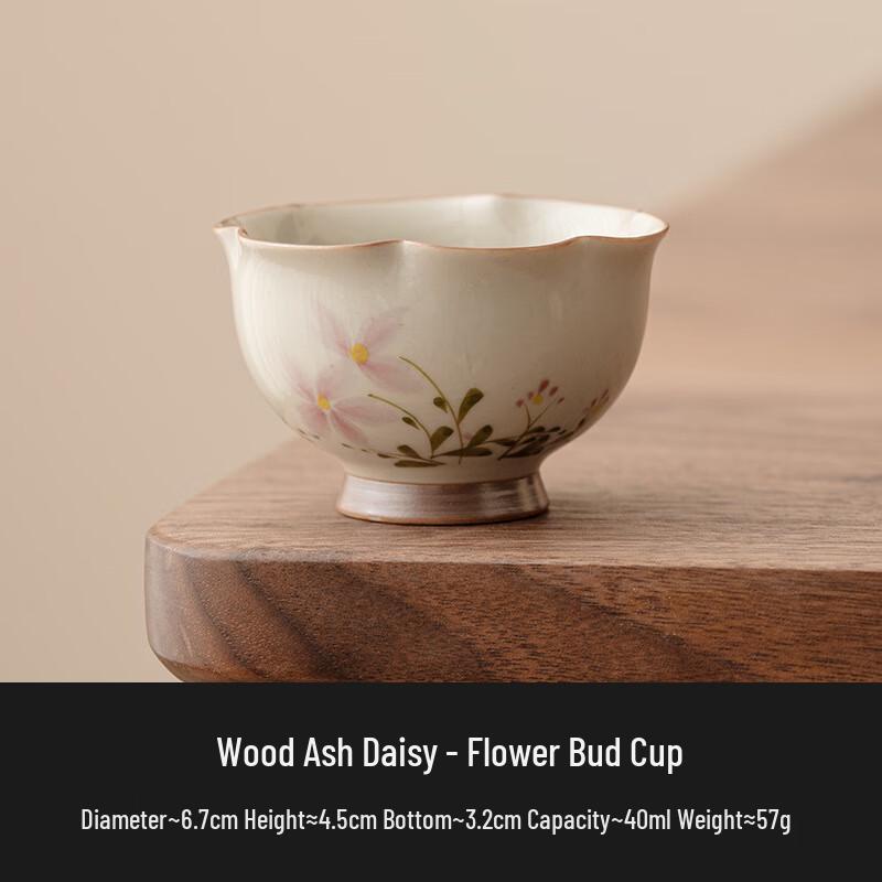 Zhi Nian Hua Ceramic Daisy Bud Tea Cup