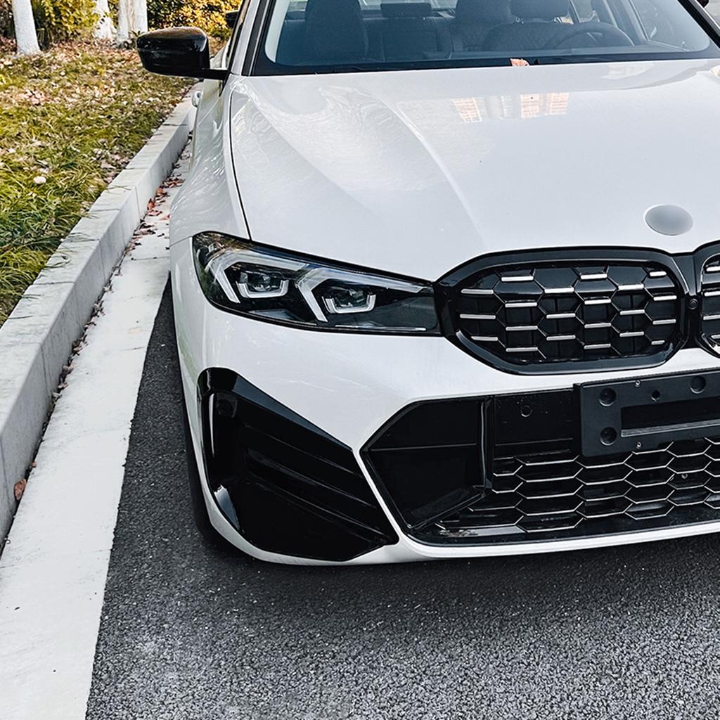 For BMW 3 Series G20 G21 LCI 320i 318i 325i 330i M Sport 2023-2024 Front Bumper Side Air Vent Spoiler Grill Fog Light Cover Trim