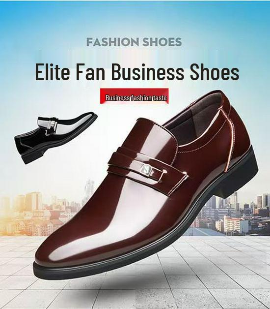 Herren Slipper Formell Schwarz Lederschuhe - Business Casual