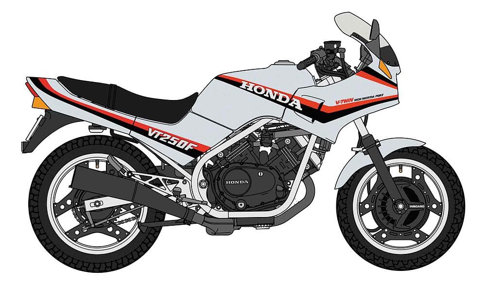

Hasegawa Масштаб 1/12 Honda VT250F (MC08) 1984 Серебряный Пластиковый Сборный Набор 21771 (Мотоцикл)