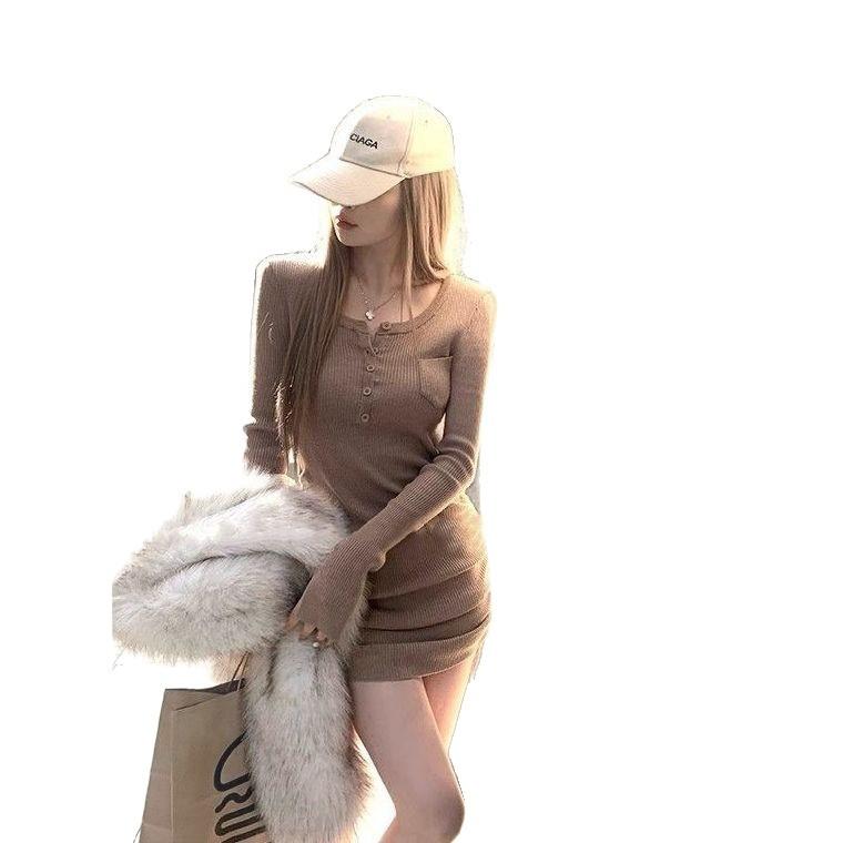 Bottom Dress Women's Clothing Autumn New Pure Desire Spice Girl Sexy Slim Small Hip Skirt
