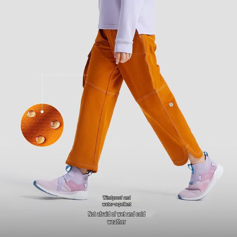 Moodytiger Girls' Elastic Fleece Cargo Pants