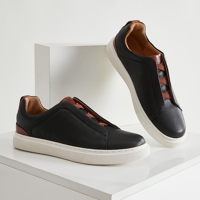 

Men s casual single shoes are fashionable and comfortable, classic low-top autumn light lace-up men s shoes trend 44 чёрный