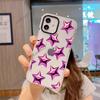 New Graffiti Stars for iPhone16 Premium Mobile Phone Case Apple 17Pro Transparent All-inclusive Soft Case