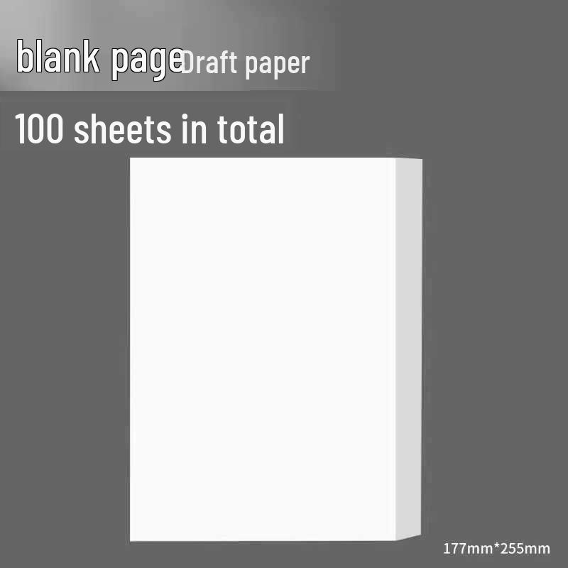 Thickened Draft Paper Book for Junior High and High School Students with Sections