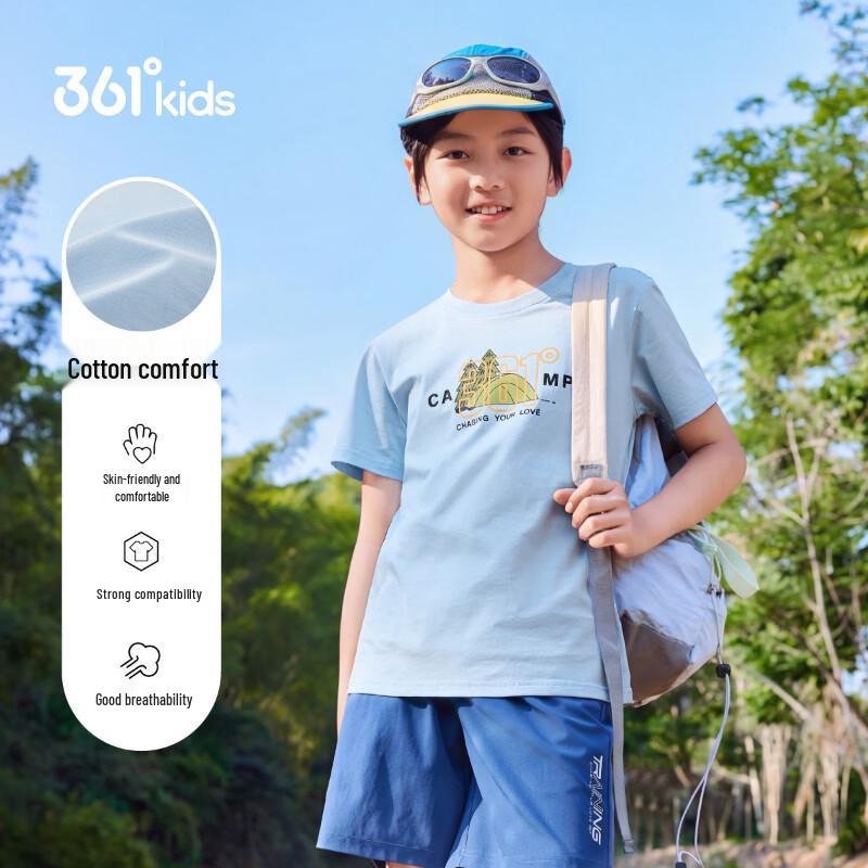 361° Kids' 2026 Summer Loose Breathable Short-Sleeve T-Shirt