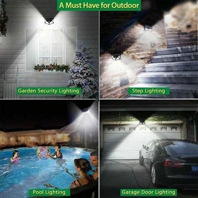 2/4/6/8 Stücke 100 LED Solar Wandleuchten Außen Solarlampe PIR Bewegungssensor Solarbetriebenes Sonnenlicht Straßenlaterne für Gartenlicht