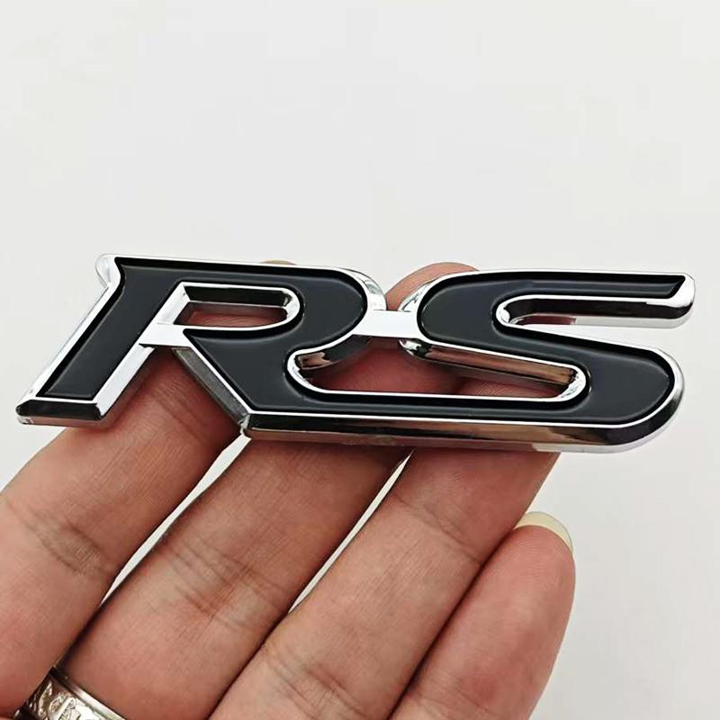 3D ABS Car Letters Logo RS Badge Rear Trunk Sticker Fender Side Emblem For Honda Civic City Fit Shuttle Jazz Car Acceessories