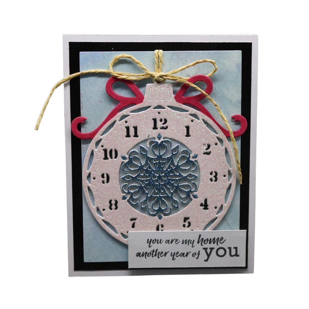 Clock Frame Metal Silvery Stencil Embossing Cutting Dies For Diy Scrapbooking Paper Album Cards Making