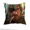 M-Metal Gear Solid Raiden Kissenbezug lässiger Stil Dekoration, geeignet für Heimdekoration (Kissenkern ausgenommen)
