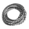 Organiseur De Câbles - Maclean MCTV-685S - Spirale Argent - 8,7 X 10 Mm - Longueur 3m
