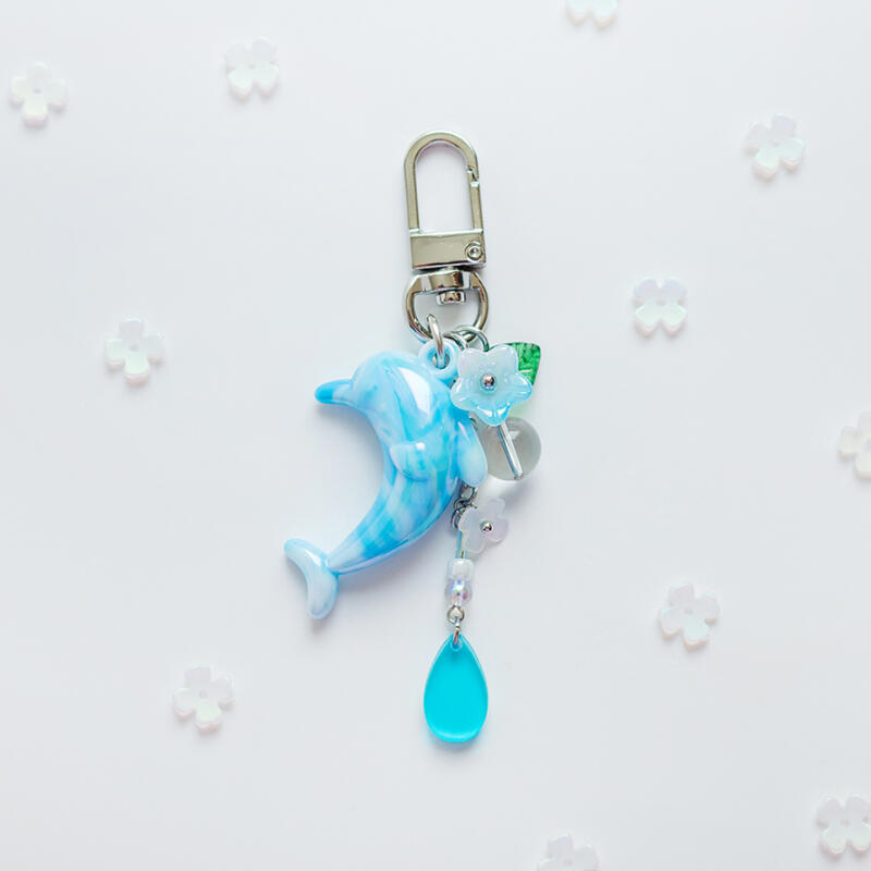 Dolphin Summer Keychain