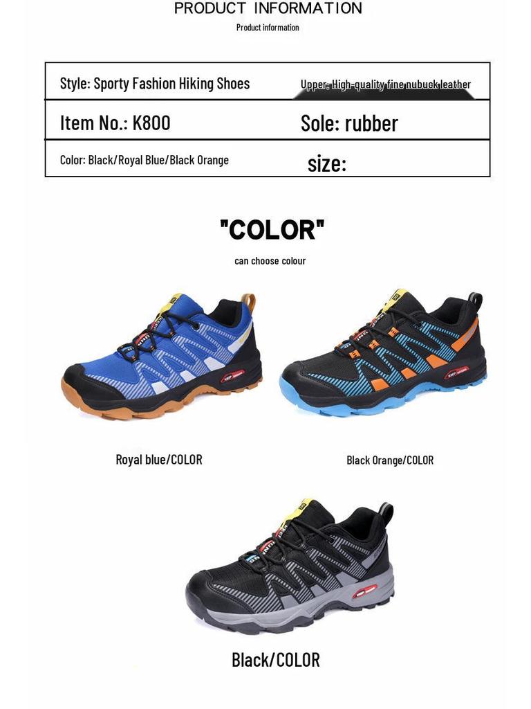Übergröße Outdoor Wandersneaker und Arbeits-Watschuhe