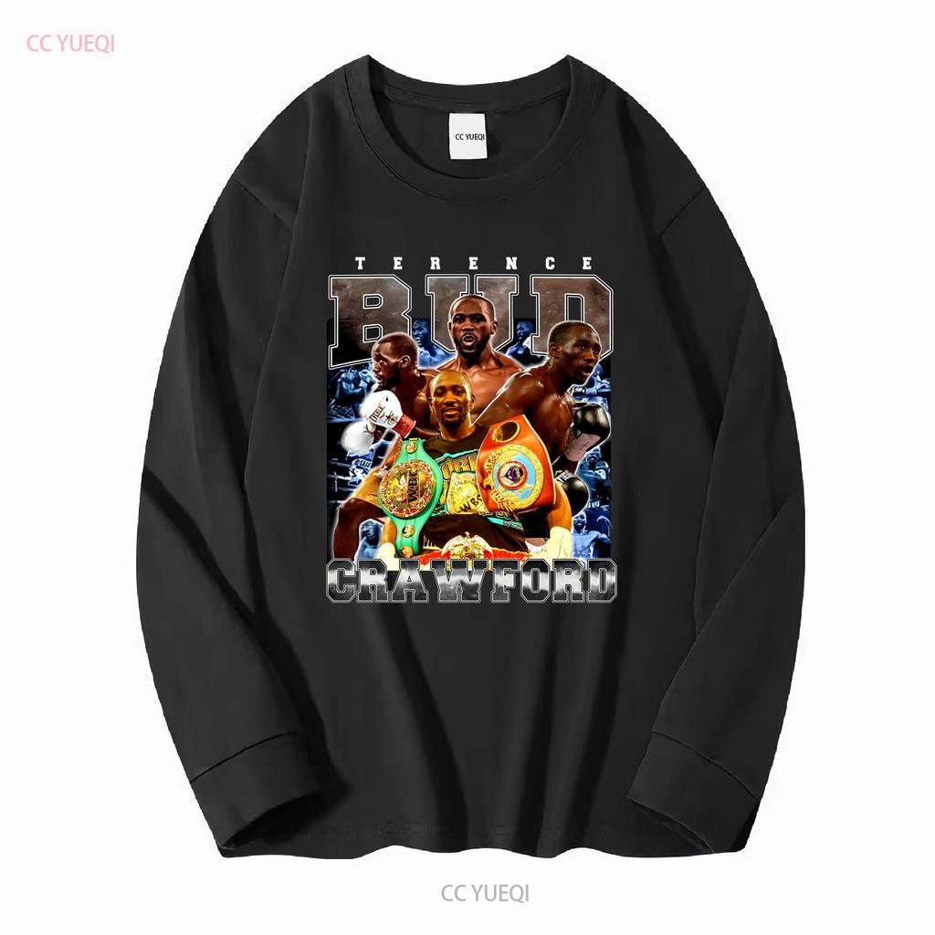 Terence Crawford T Shirt SweaT American Professional Vintage Washed Homme Fashion Soft Comfortable Streetwear Casual