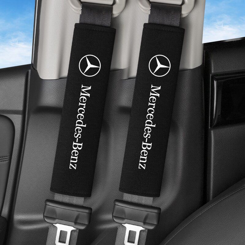 

2Pcs Seat Belt Cover Car Styling Cotton Safety Shoulder Protector For Mercedes Benz AMG GLE GLS CLS GLC CLA GLA Auto Accessories